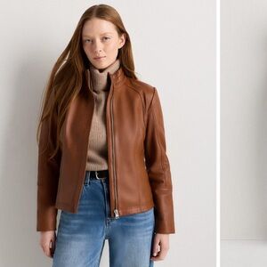 QUINCE NWT Leather Coat